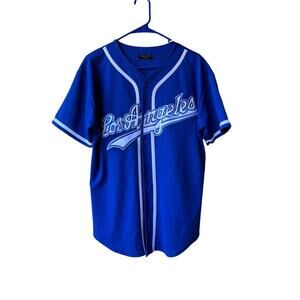 Los‎ Angeles LA Jersey Top - Blue / White - Large Logo - size M